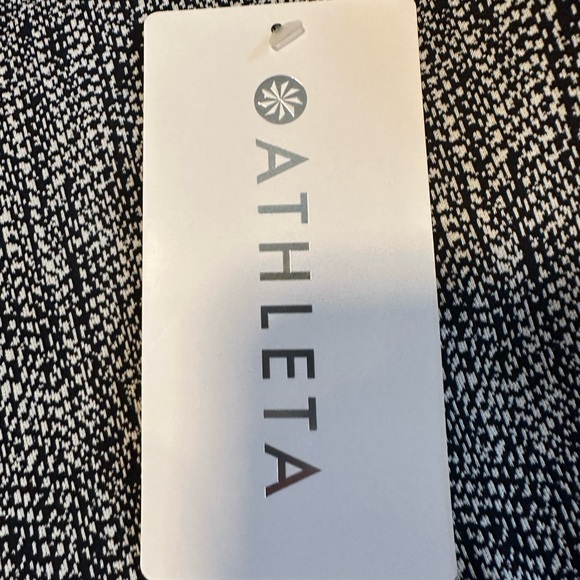 NWT Athleta Delancey Skyline Textured Tight size Medium (black/white) - Picture 8 of 13